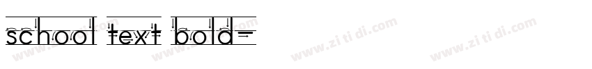 school text bold字体转换